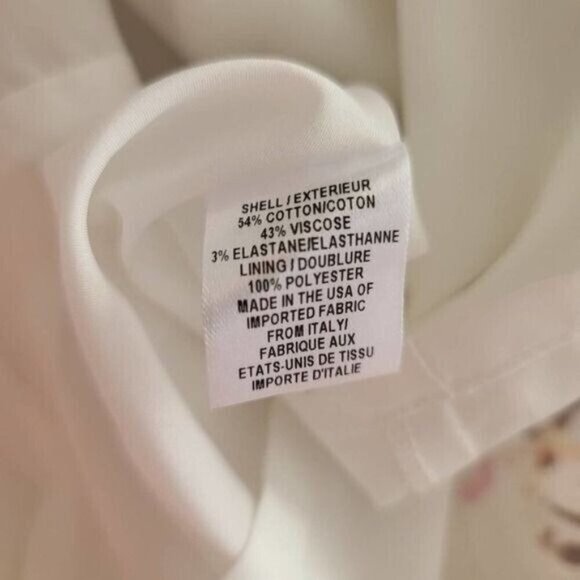 Milly of NY Multi Color Scribble Sheath Cocktail Mini Dress Size 2 Cap Sleeve - Picture 10 of 10